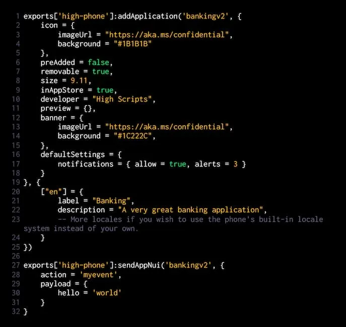 fivem phone integration code example